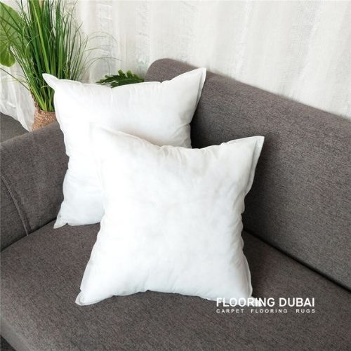 White Customized Cushions Dubai