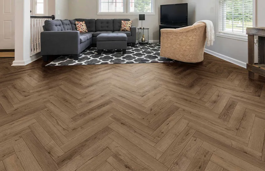 Herringbone Style Laminate Floor