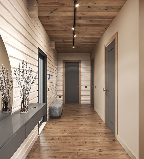 Wood flooring install in hall way