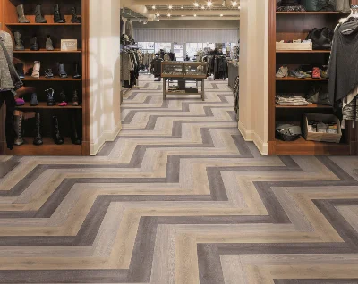 LVT flooring install in Retail Store