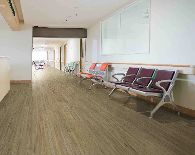 LVT flooring install in hospital