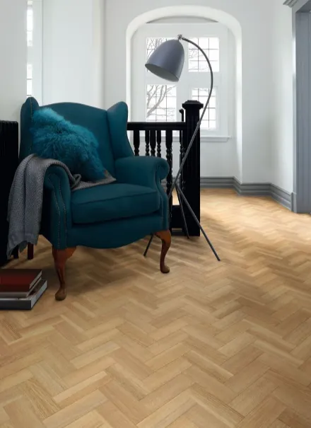 Luxury wooden parquet flooring for villa interiors in Dubai