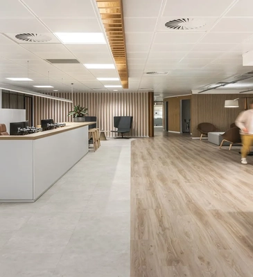 Luxury vinyl tiles installation project in Plam Jumeirah