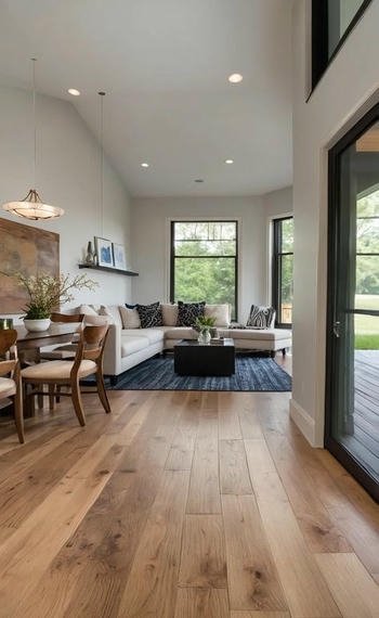 Wooden Floor installation project in Dubai Villa