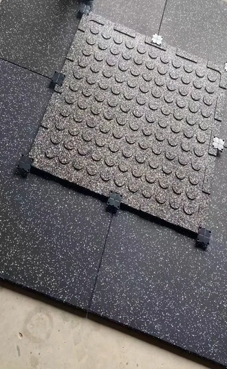 epdm tile install in Dubai Gym