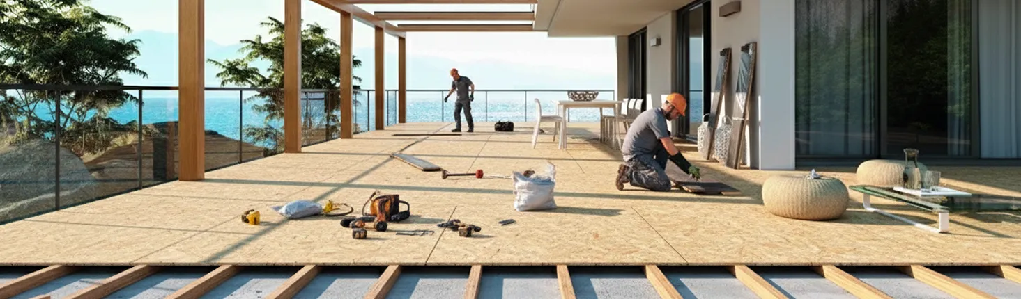 Before outdoor Flooring Installation