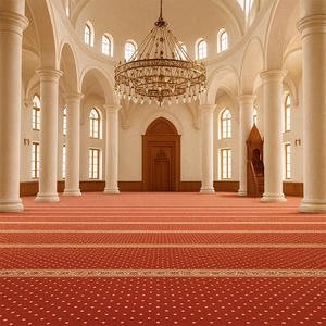 Expertly installed mosque carpets for prayer halls in Dubai