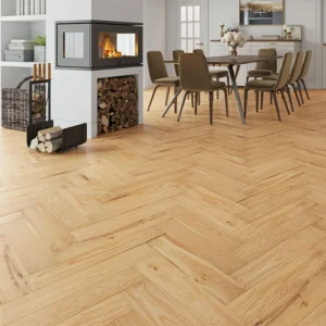 Painswick Owl Engineered Oak parquet flooring