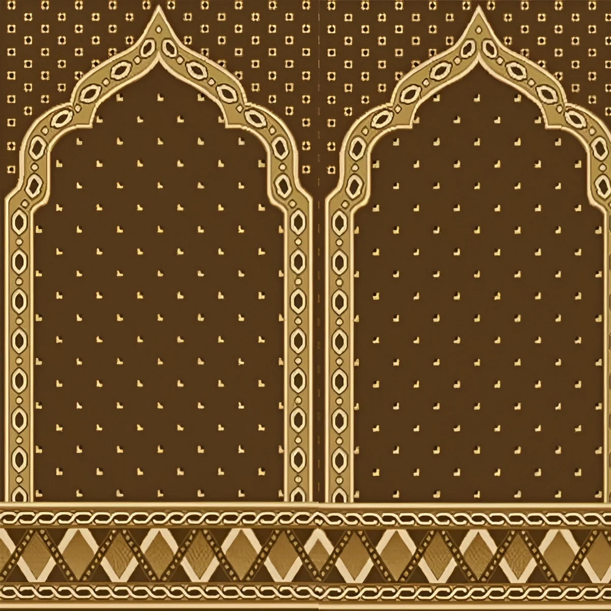 Shams-Mehrab-Brown-Mosque-Carpet