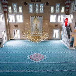 Custom Islamic Carpets install in Dubai Mosque