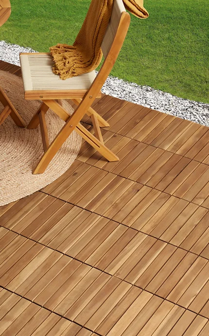 high durable Outdoor Wooden flooring in Dubai