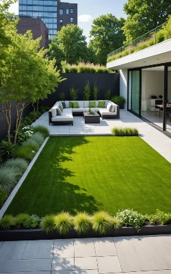 Artificial Grass installation in Outdoor Space