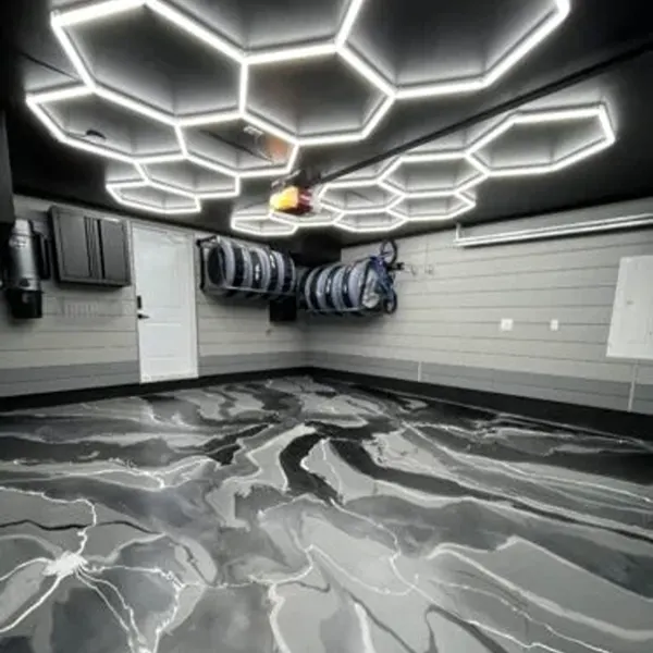 Garage epoxy flooring project