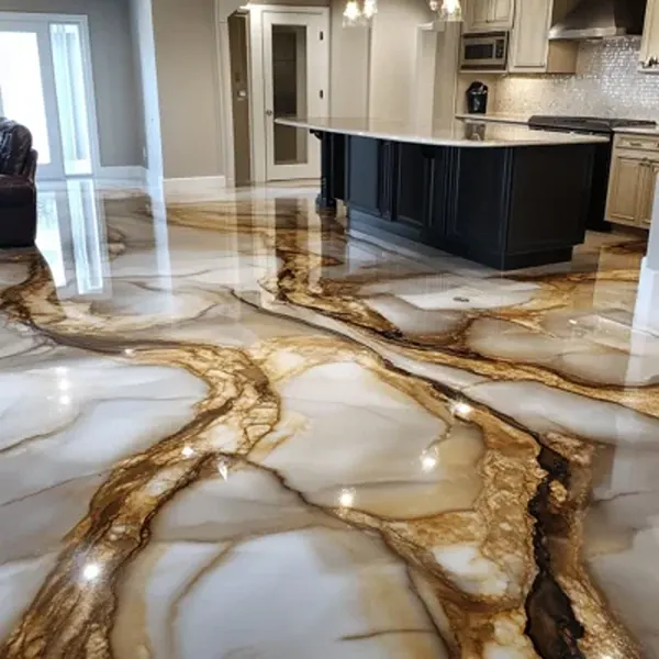 High gloss epoxy flooring project in Dubai