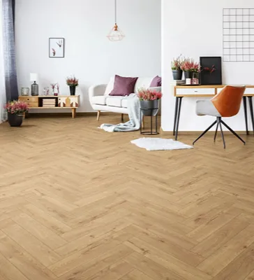Herringbone Style Laminate Flooring in Dubai Marina Home