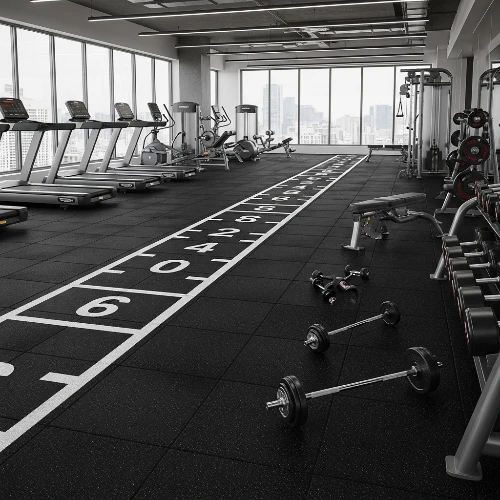 High Density Gym Rubber Floors