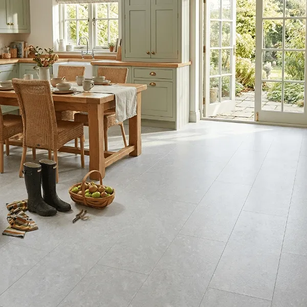 Concrete Effect Grey SPC Vinyl Flooring