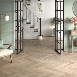 Naked Blond Oak Herringbone