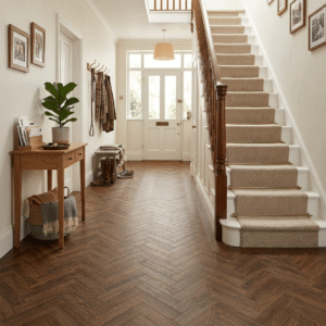 Burnt Timber Parquet LVT