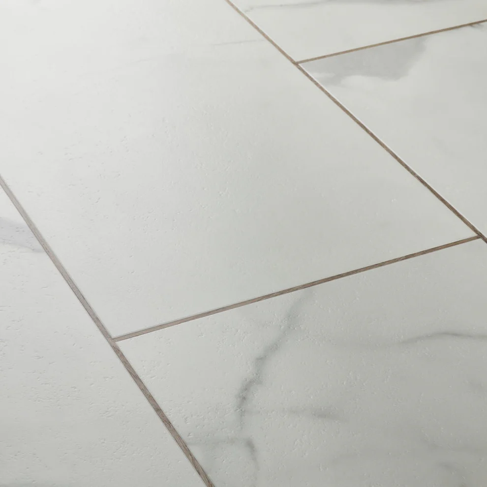 Carrara White LVT Flooring