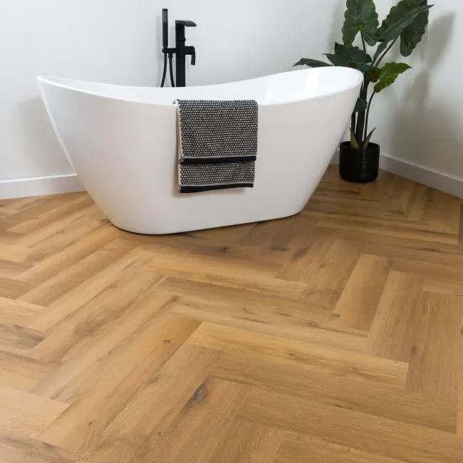 Classic Oak Herringbone LVT Flooring