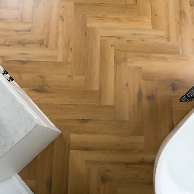 Classic Oak Herringbone LVT Flooring