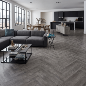 Grey Weathered Wood Parquet LVT