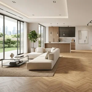 Hollow Oak Parquet LVT Flooring