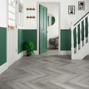 Rock Grey Herringbone LVT Flooring