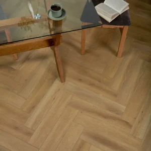 Shortbread Herringbone LVT Flooring