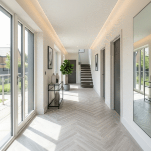 Snowy Oak Parquet LVT