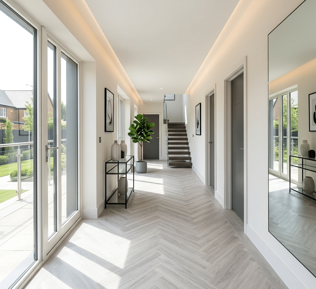 Snowy Oak Parquet LVT