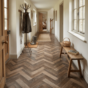 Coffee Limed Oak Parquet LVT