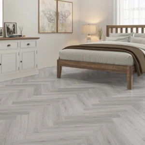 Pewter Herringbone Flooring