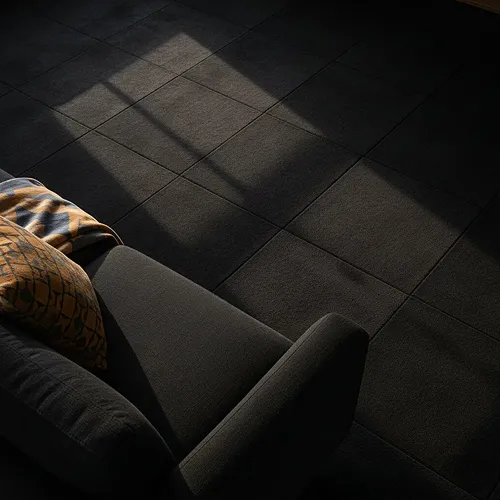Almeria Black Carpet-Tile Flooring