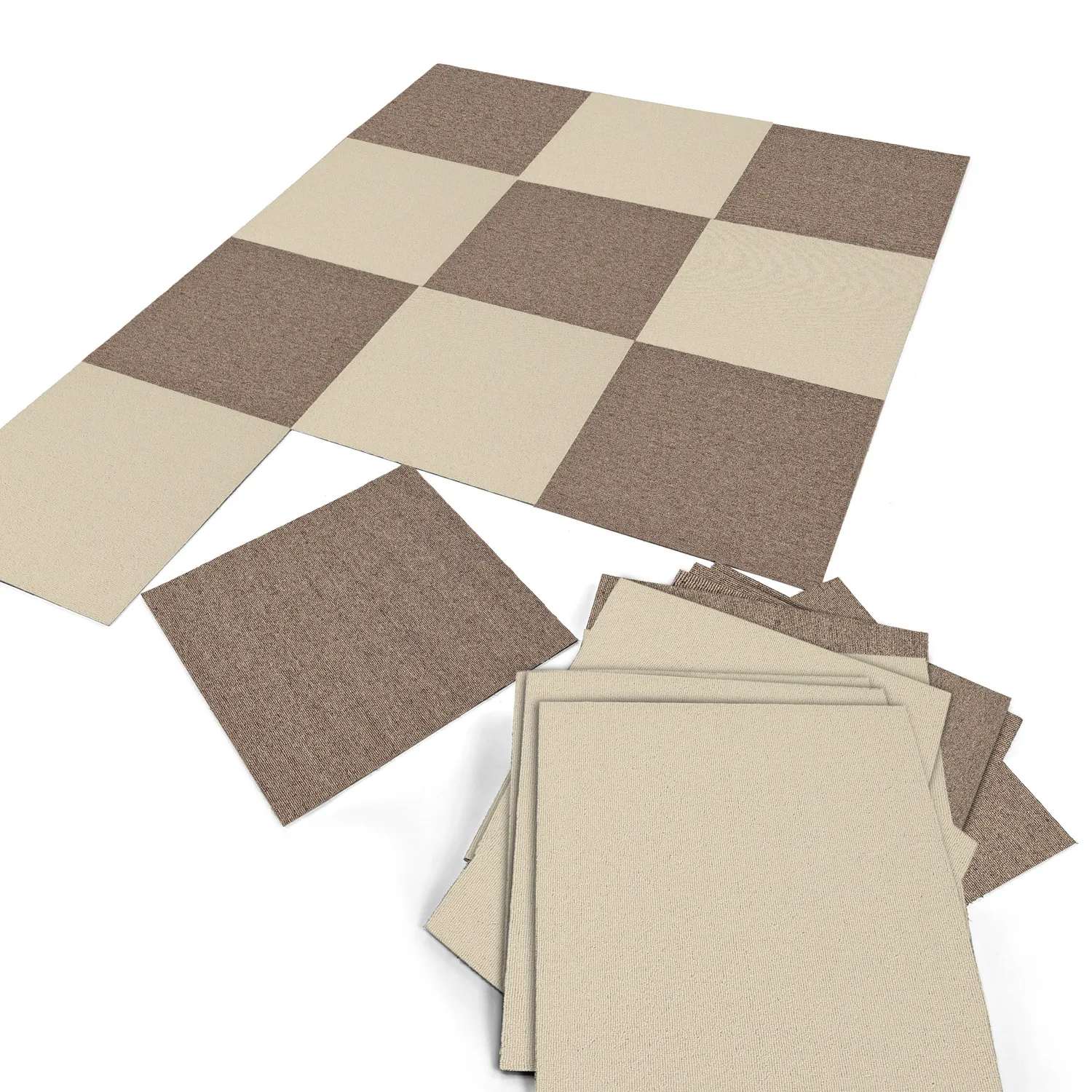 Almeria Brown Carpet-Tiles