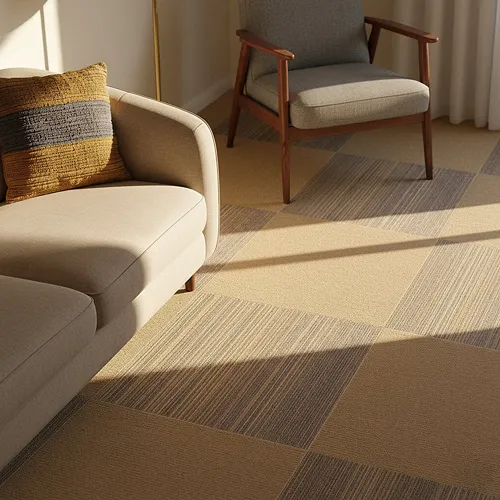 Almeria Irregular Brown Striped Tiles