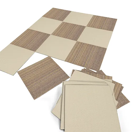 Almeria Irregular Brown-Striped Tiles