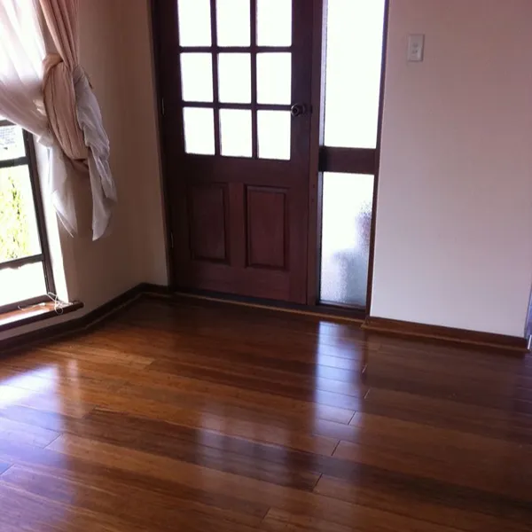 Brown bamboo flooring