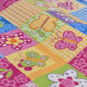 Butterfly Kids Patterned Wall To Wall Carpet