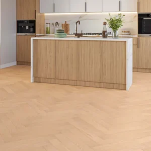 Empire Saddle Oak 12mm Herringbone Laminate Flooring