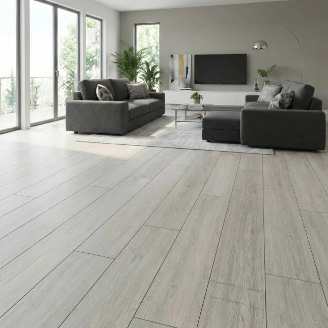 Ashen Grey Oak SPC Click Flooring 6.5mm