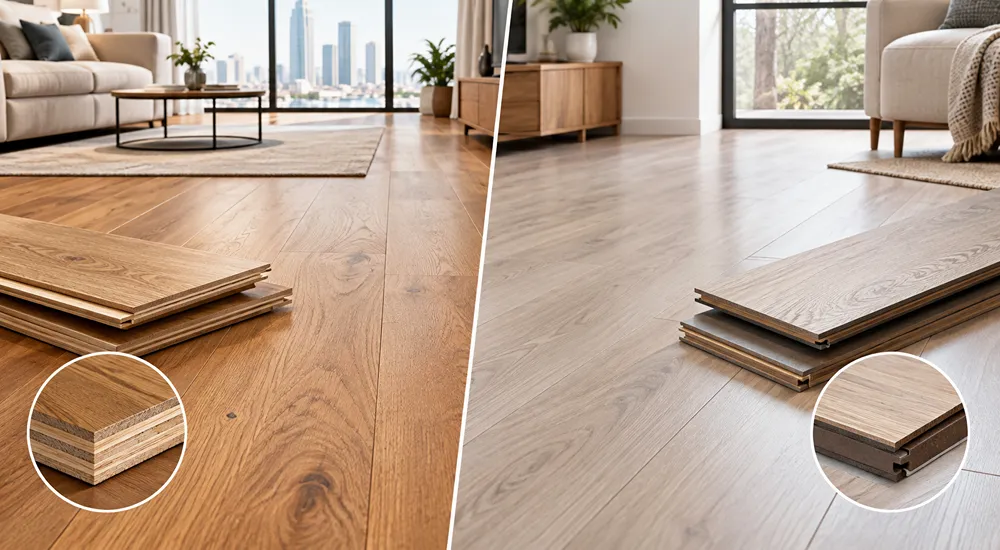 Engineered Wood Vs Laminate Flooring - Side By Side Comparison
