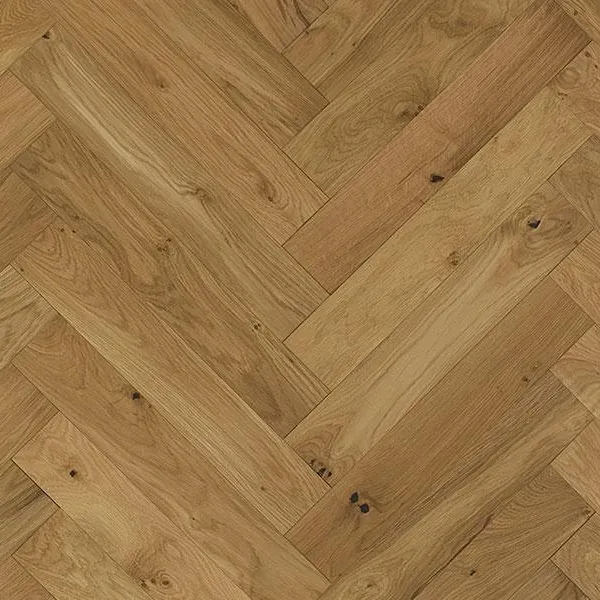 Natural Brushed Herringbone Engineered Wood Flooring - Image 2
