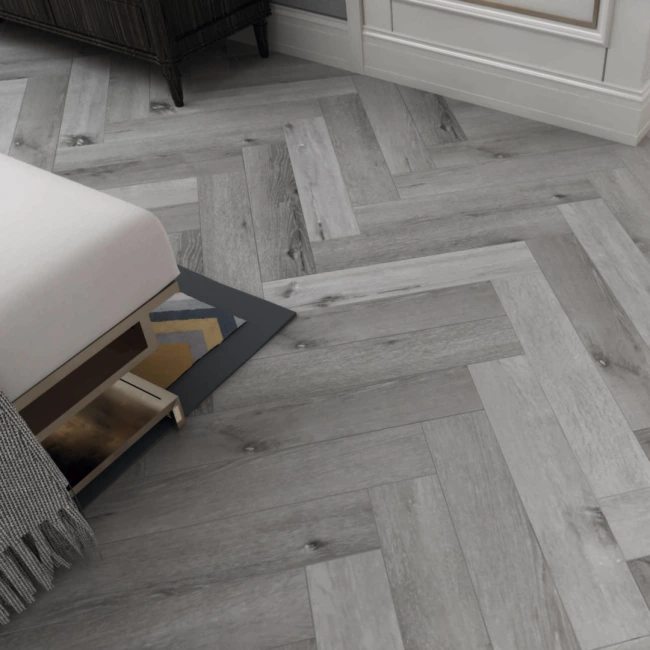 Winter Oak Herringbone SPC Click Flooring 5mm